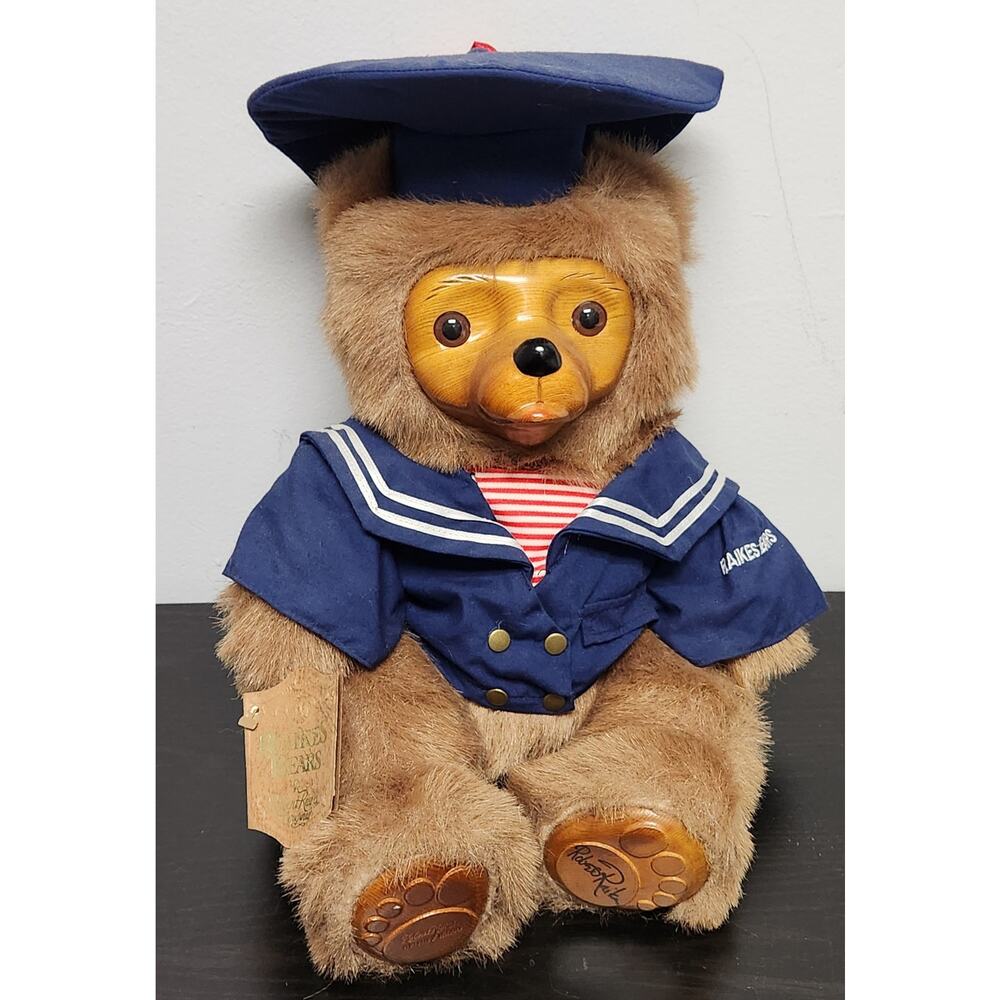 Vintage Robert Raikes Original "5455 Christopher" Wooden Face Dollw/Tags&Signed
